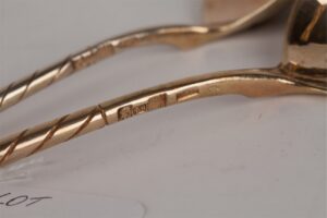 Dessert set: jam spoon and tea spoon. 1841 yr. Moscow. — image 2