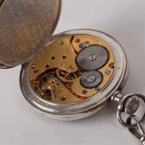 Silver pocket watch "Omega". — image 5