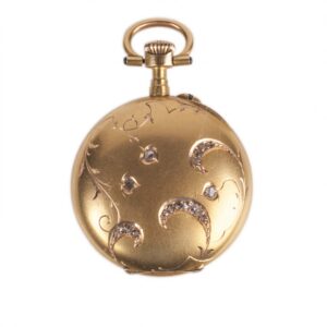Gold "Le coultre" pocket watch — image 1