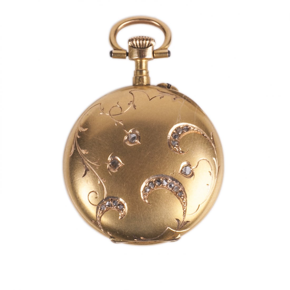 Gold "Le coultre" pocket watch — image 1