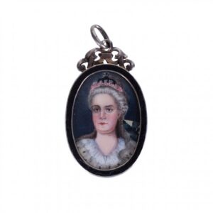 Medallion with Catherine the Great. Faberge workshop. — image 1