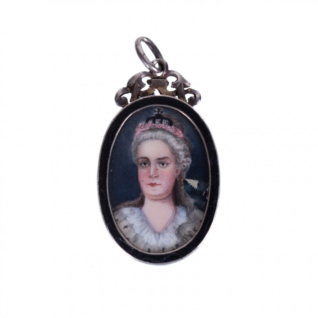Medallion with Catherine the Great. Faberge workshop. — image 1