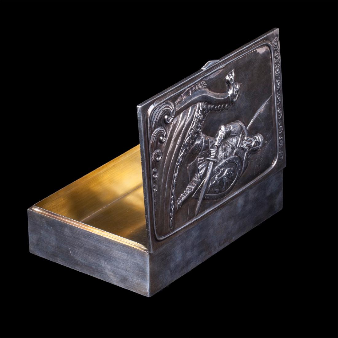 Russian cigar box with a knight — image 4