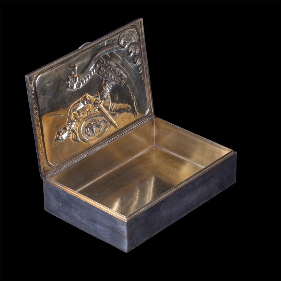 Russian cigar box with a knight — image 5