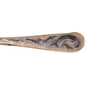 Russian decorative silver-gilt and niello spoon — image 5