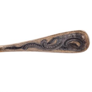 Russian decorative silver-gilt and niello spoon — image 5