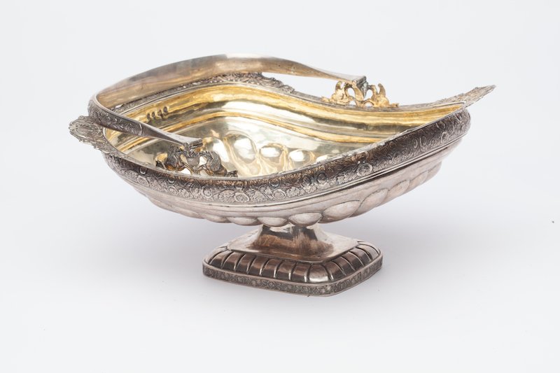 Russian silver handled bowl — image 1