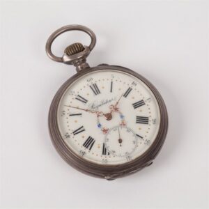 Silver pocket watch "Regulateur". — image 1
