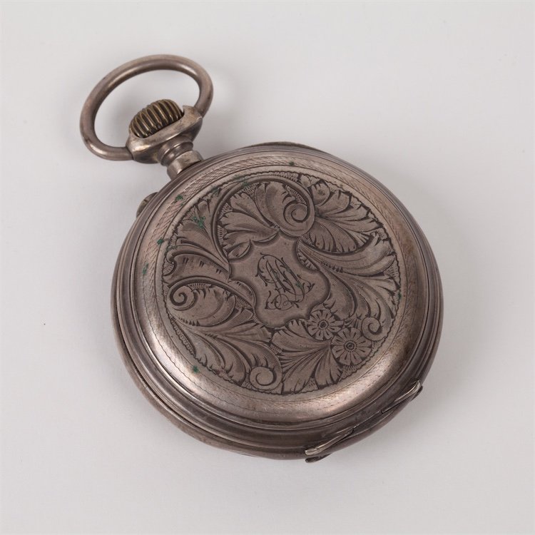 Silver pocket watch "Regulateur". — image 2