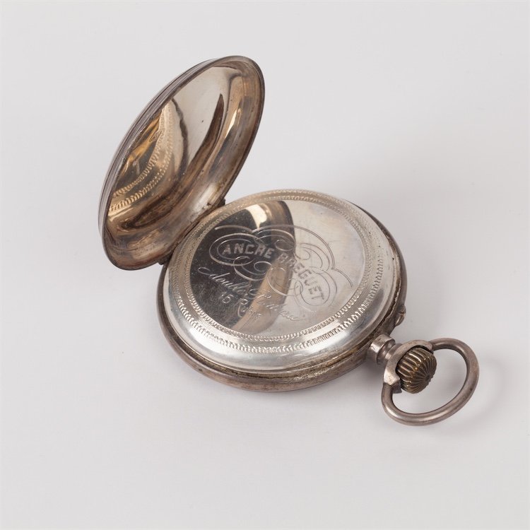 Silver pocket watch "Regulateur". — image 3