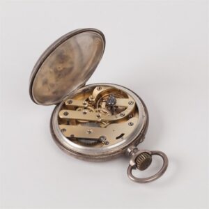Silver pocket watch "Regulateur". — image 5