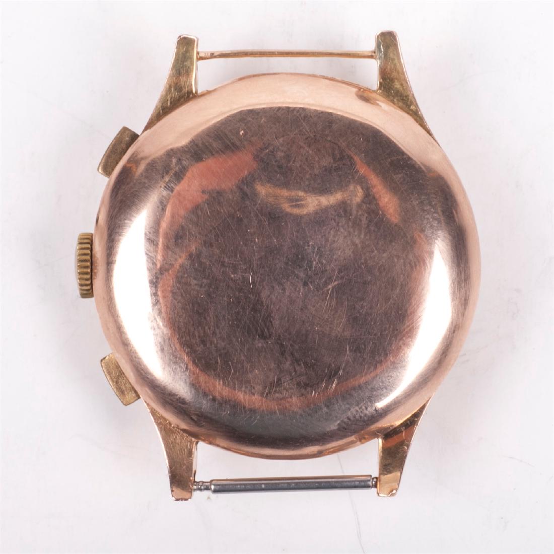 "Suisse" 18K gold men's chronograph wristwatch — image 2