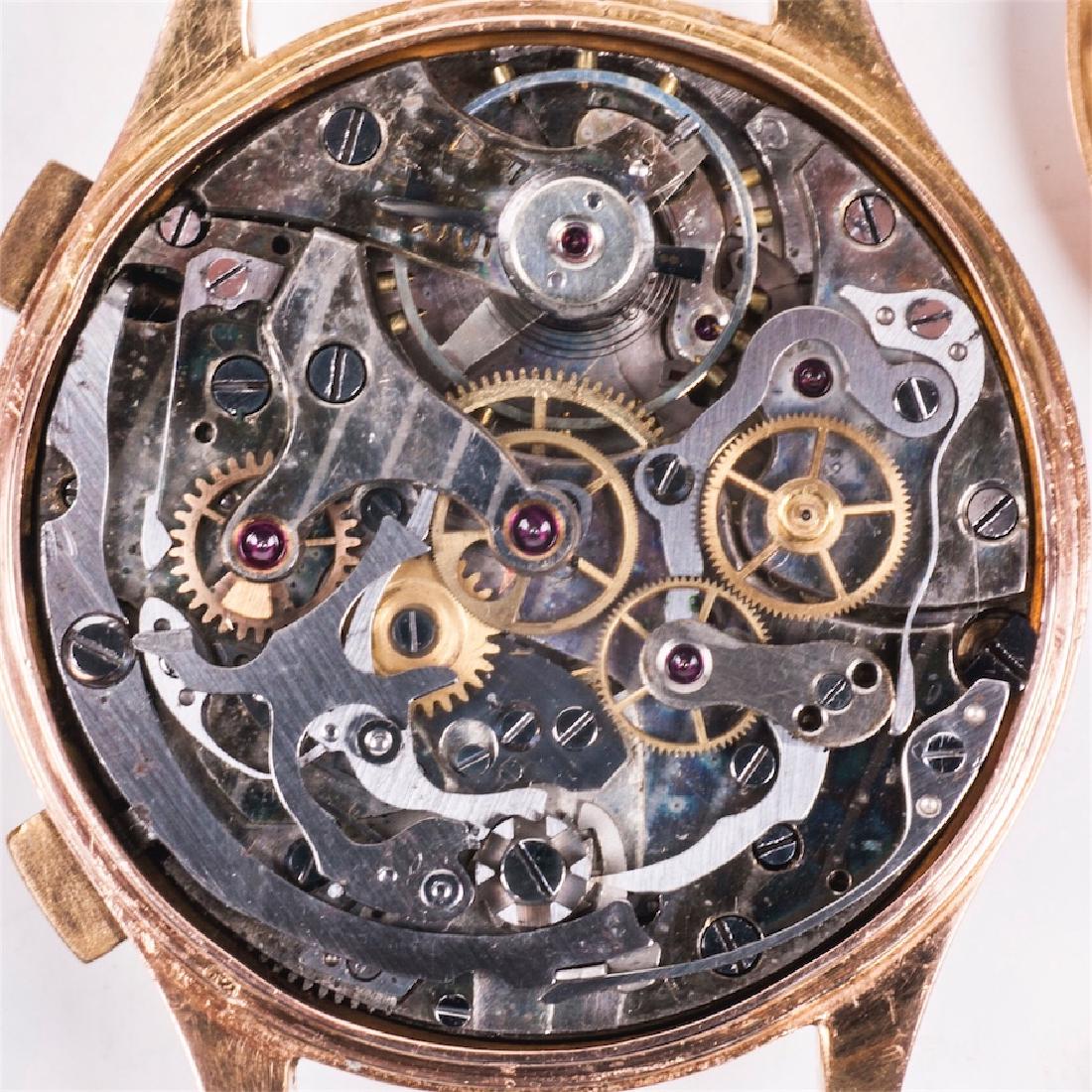 "Suisse" 18K gold men's chronograph wristwatch — image 5