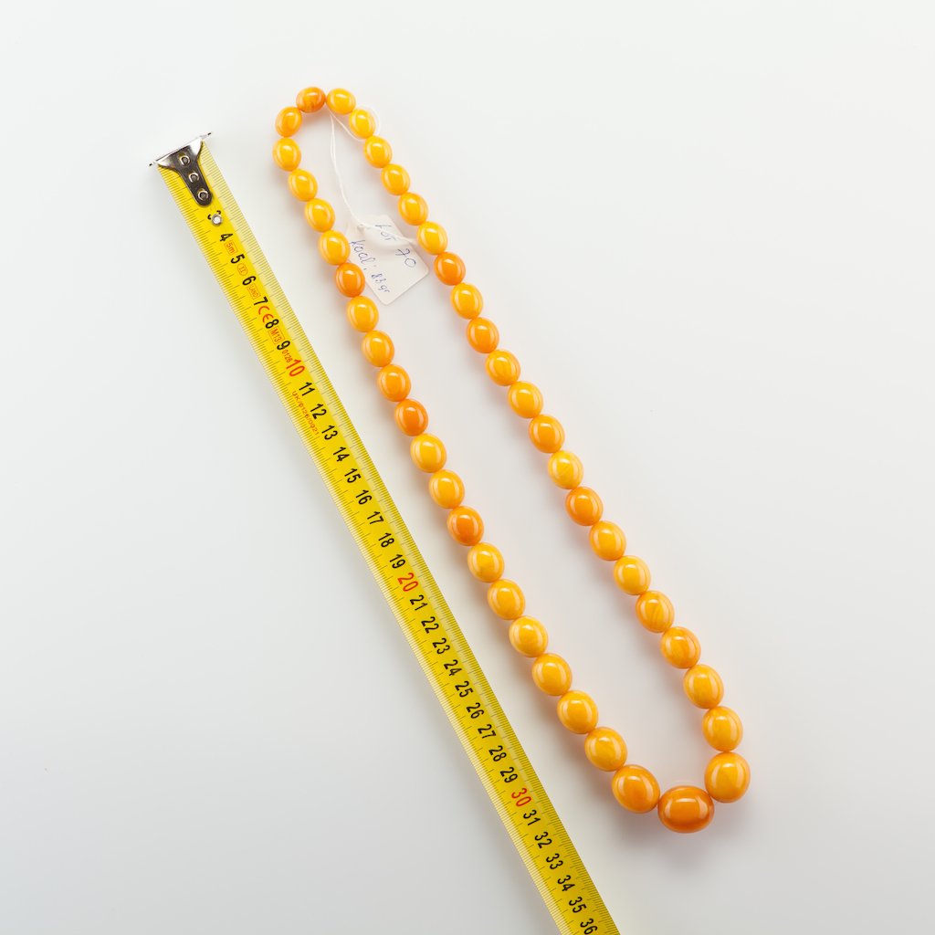 Antique Natural Baltic Amber Butterscotch necklace. — image 2