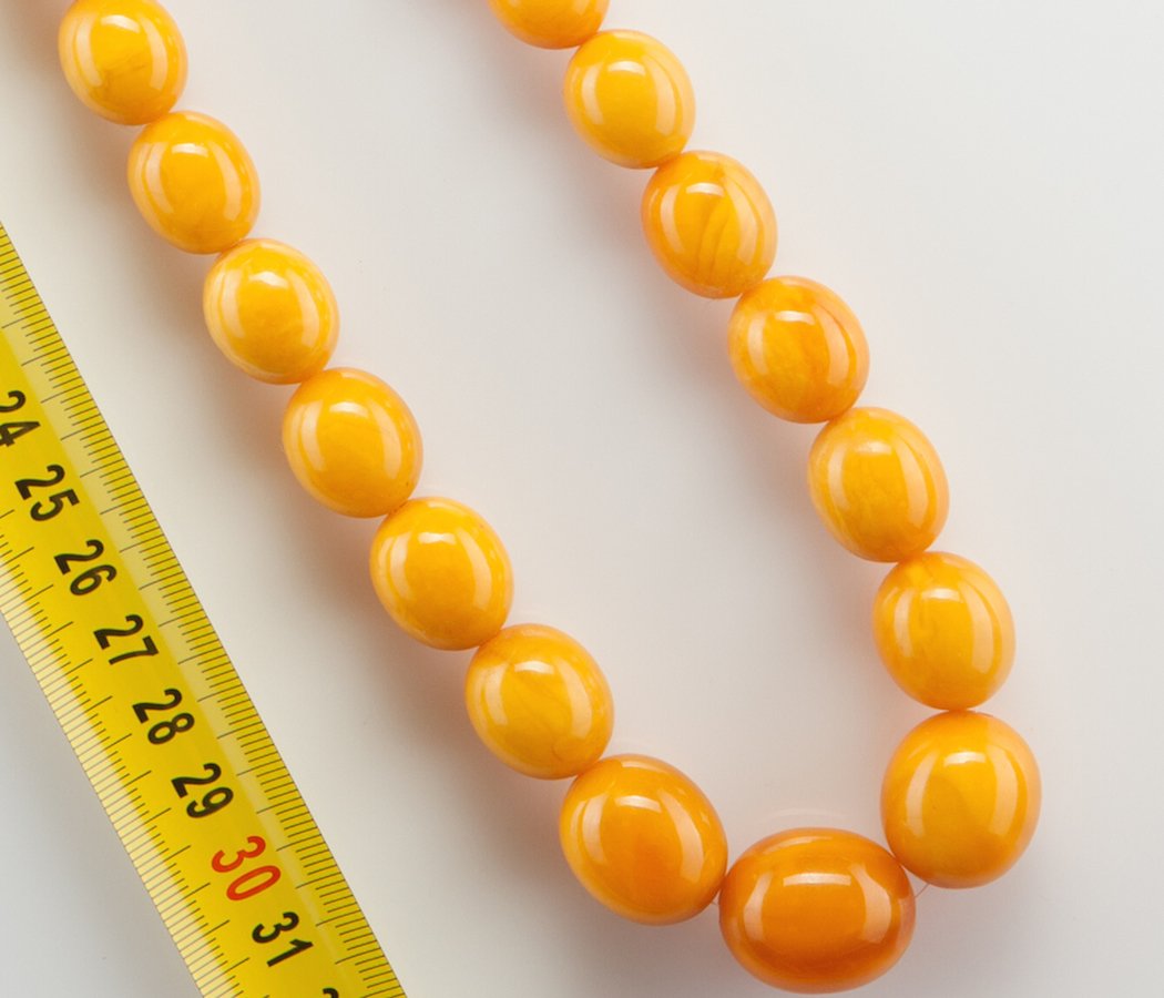 Antique Natural Baltic Amber Butterscotch necklace. — image 4