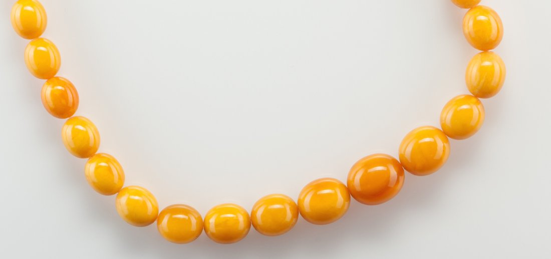 Antique Natural Baltic Amber Butterscotch necklace. — image 5