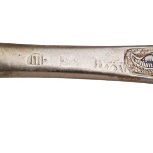 Russian decorative silver-gilt and niello spoon — image 6
