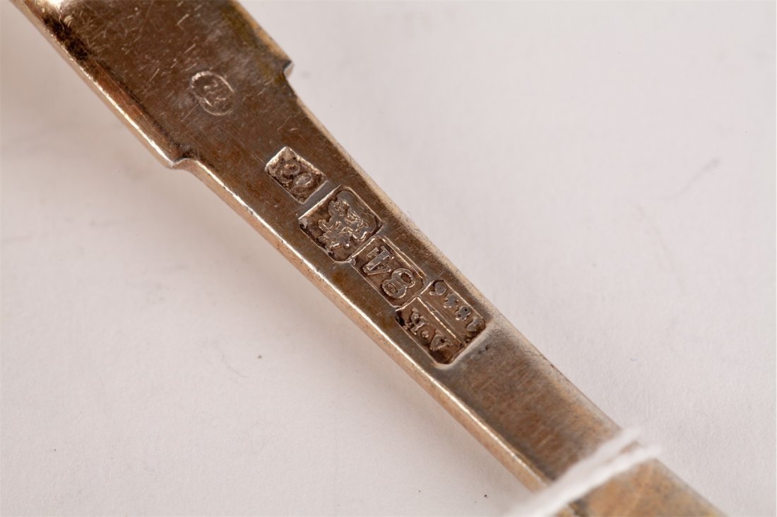 Set of fork and spoon. 1840 yr. Moscow. — image 2