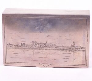 Silver cigarette box with Tallinn view. — image 3