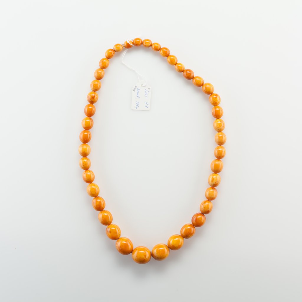 Antique Natural Baltic Amber Butterscotch necklace. — image 1