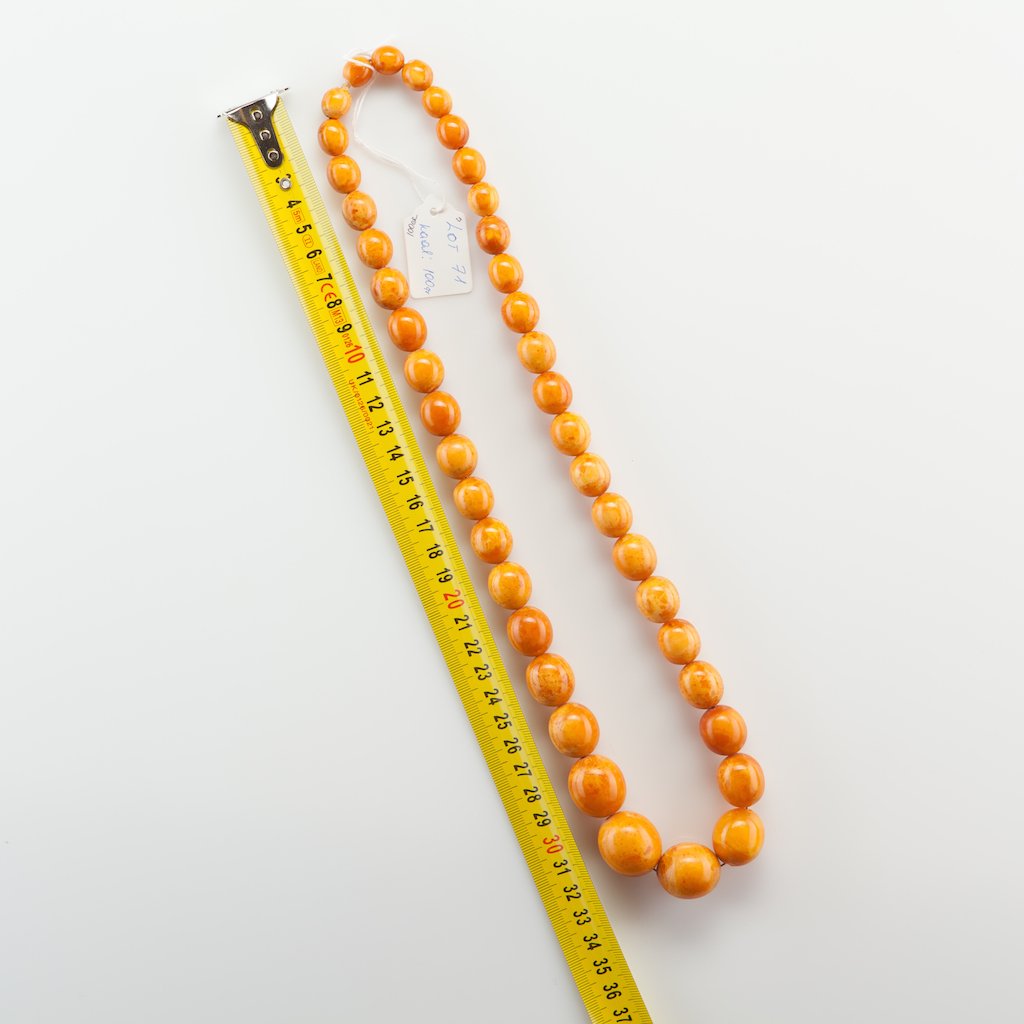 Antique Natural Baltic Amber Butterscotch necklace. — image 2