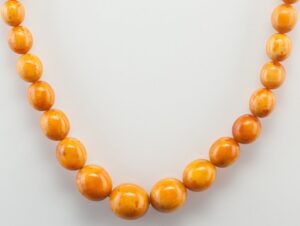 Antique Natural Baltic Amber Butterscotch necklace. — image 5
