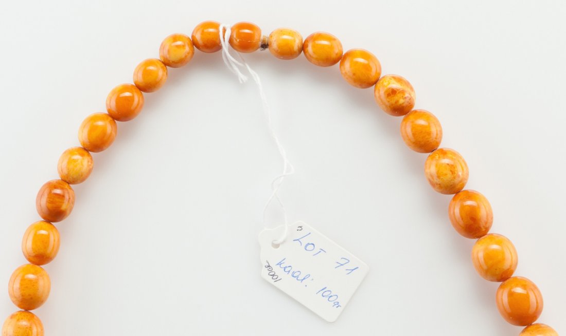 Antique Natural Baltic Amber Butterscotch necklace. — image 6