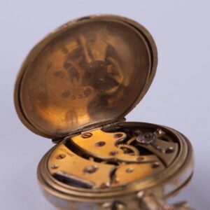 "Le coultre" enamel and diamond pocket watch — image 4