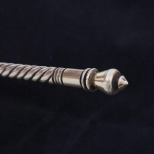 Russian silver jam spoon with depiction. Marya — image 5