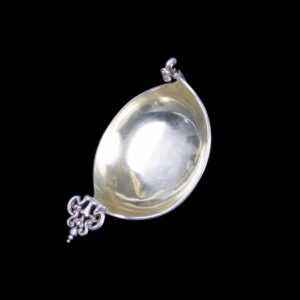 Unusual Faberge silver-gilt kovsh in 17th century style — image 3