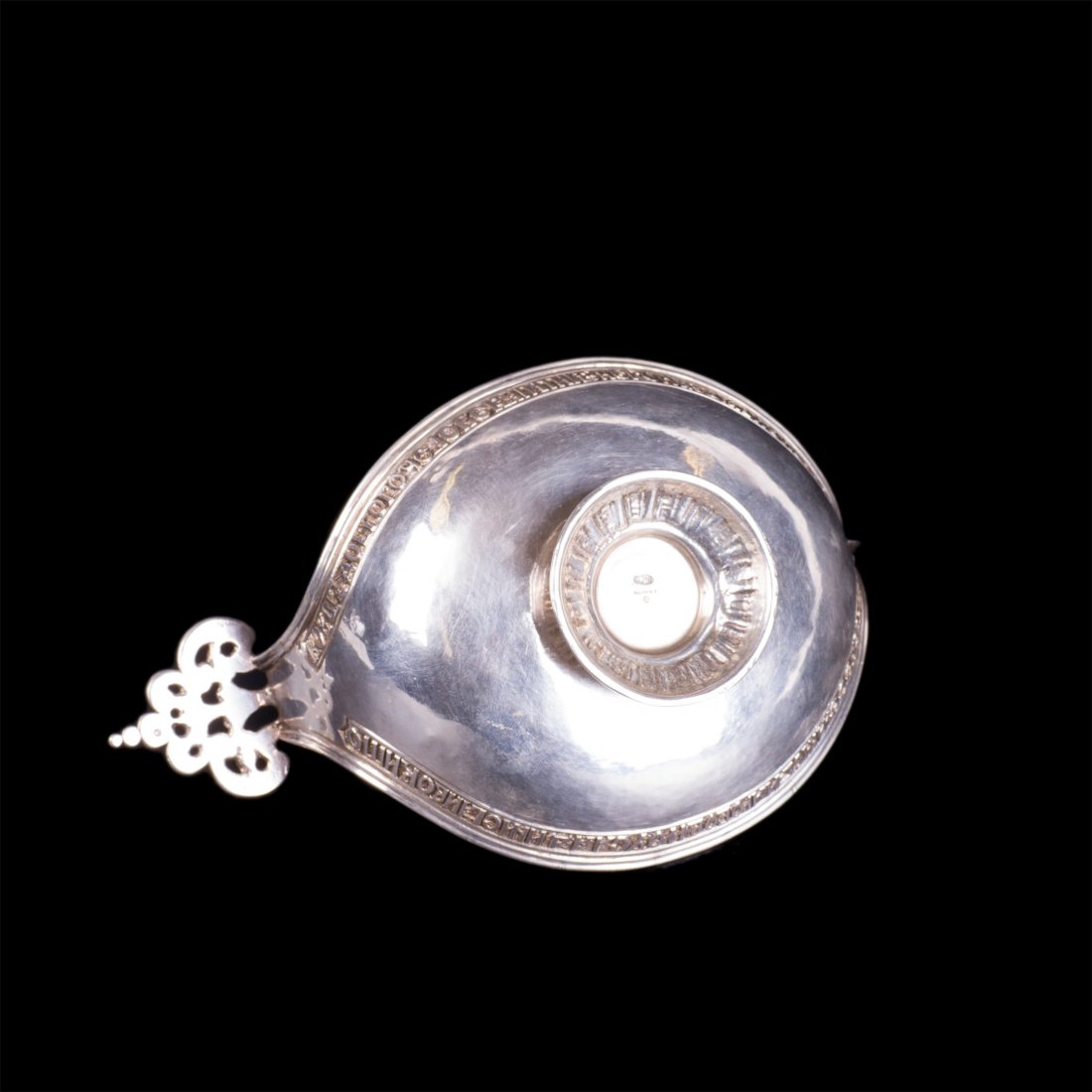 Unusual Faberge silver-gilt kovsh in 17th century style — image 4