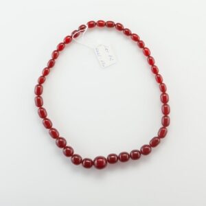 Antique Natural Baltic Amber Dark Red necklace. — image 3