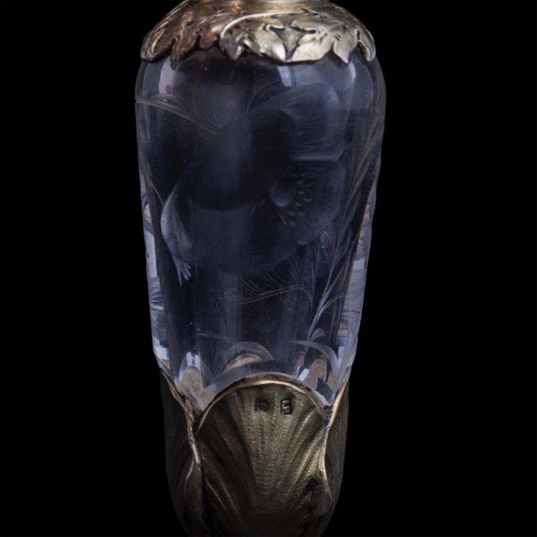 Russian engraved rock crystal flacon, K.Faberge — image 4