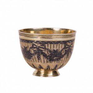 Russian engraved silver-gilt beaker — image 2