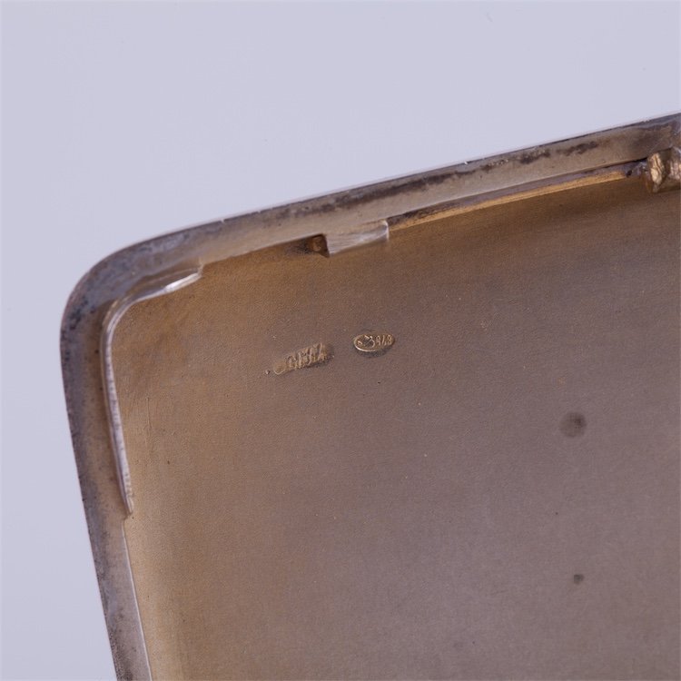 Russian niello cigarette case. — image 4