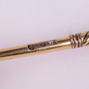 Russian silver jam spoon with depiction. Workshop of — image 3