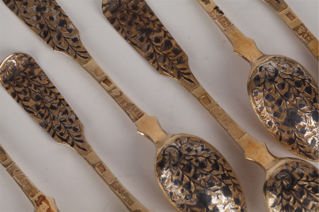 Set of 6 spoons. 1840 yr. Moscow. — image 2