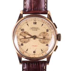 "Wemalux Chronographe Suisse" gold chronograph — image 1