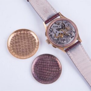 "Wemalux Chronographe Suisse" gold chronograph — image 7