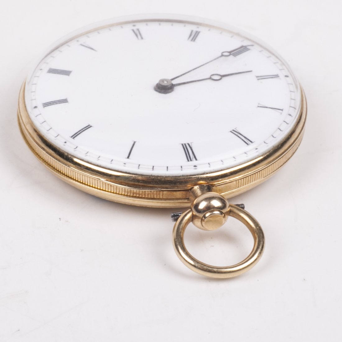 18K gold pocket watch with the view on Chillon Castle — image 3