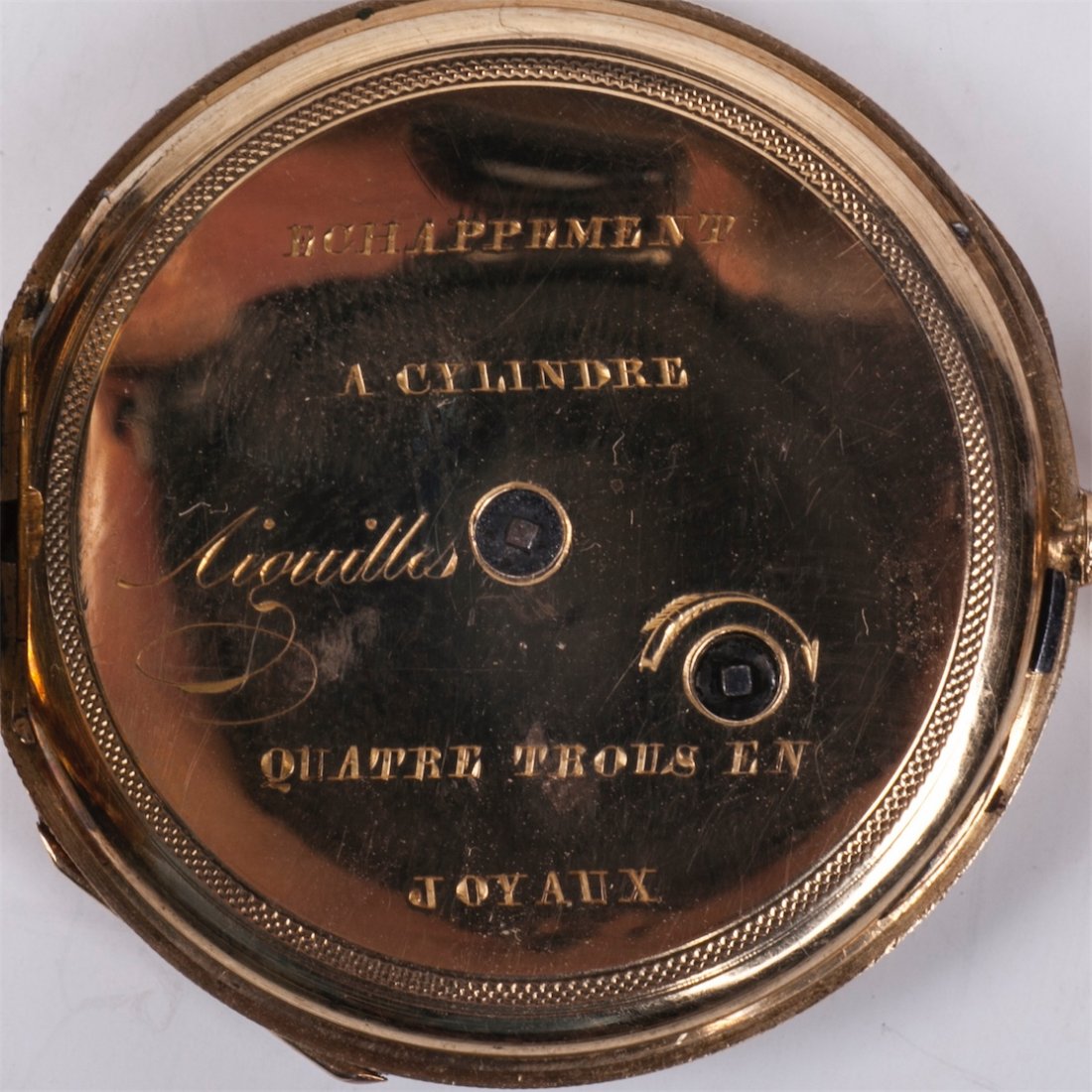 18K gold pocket watch with the view on Chillon Castle — image 5