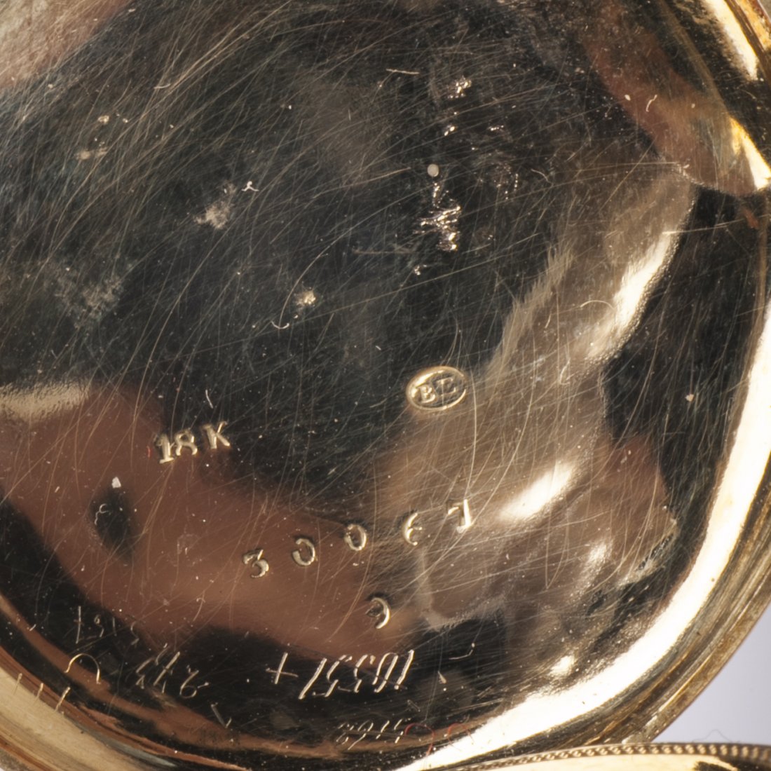 18K gold pocket watch with the view on Chillon Castle — image 6