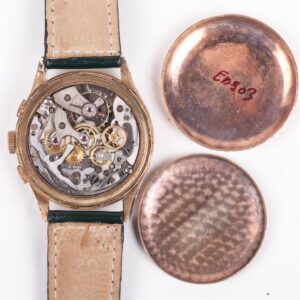 "Exactus" 18K gold chronograph men's wristwatch — image 6