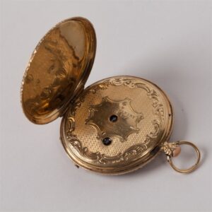 Gold pocket watch with keys. — image 3
