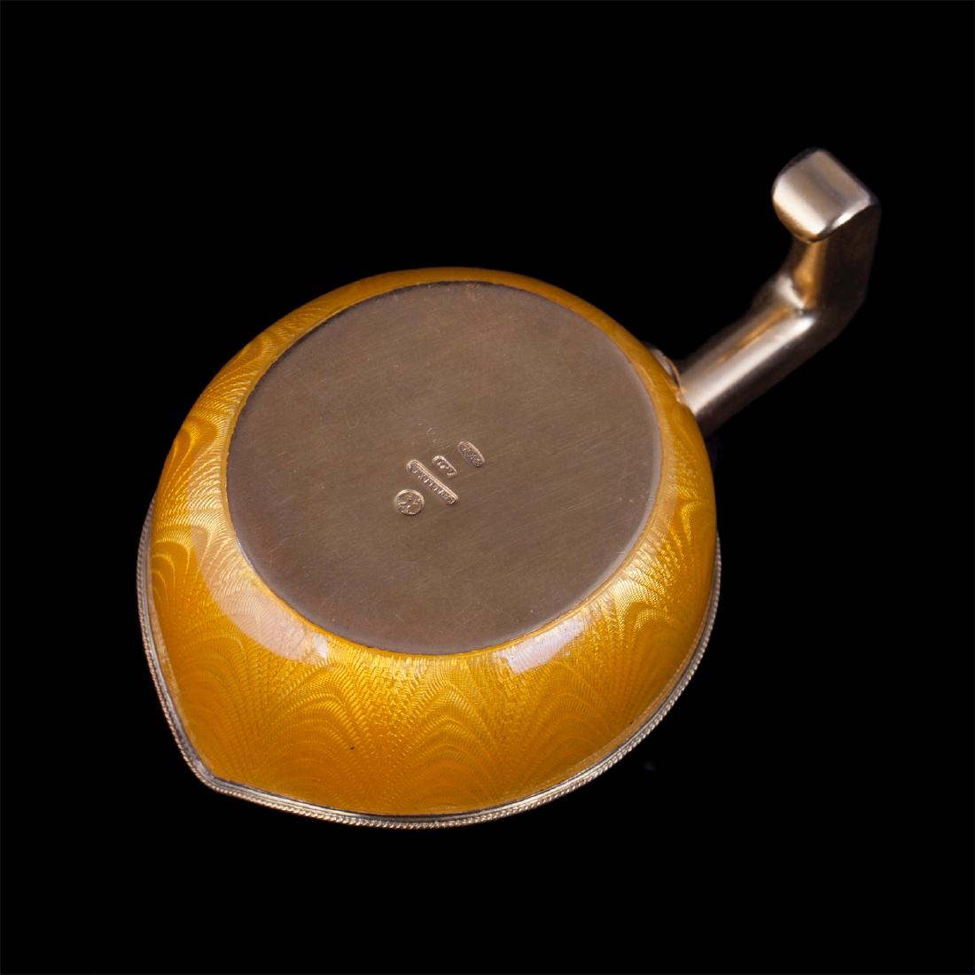 K. Faberge guilloche enamel kovsh — image 4