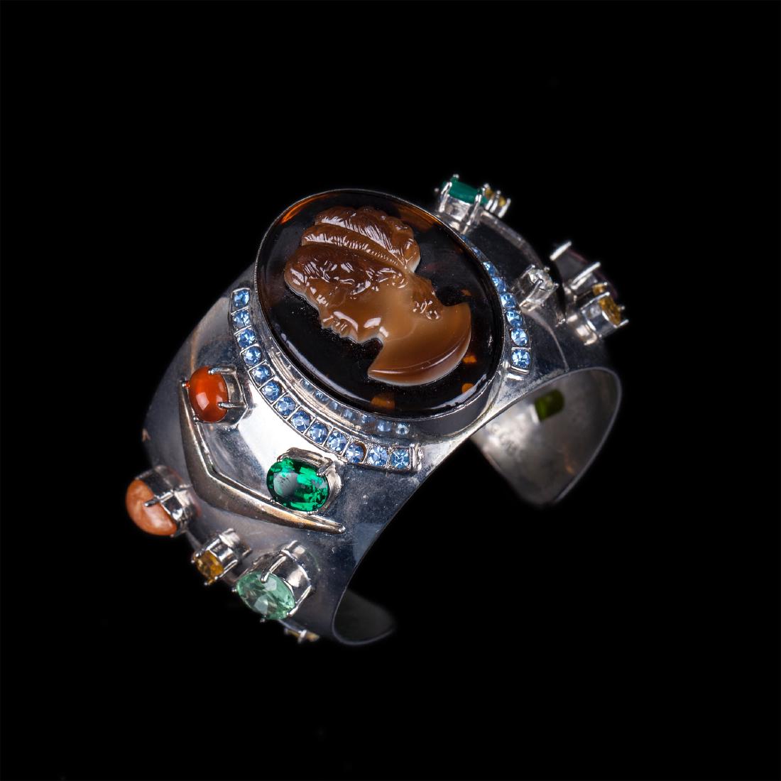 Marc Jacobs Cameo Cuff silver plated bracelet, 2010 — image 1