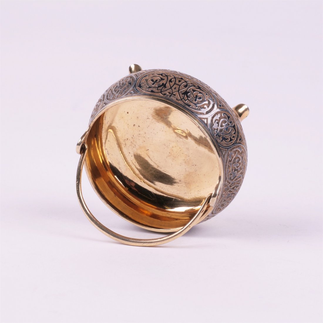 Silver salt cellar. Makers mark of Vasilii Semenov. — image 4