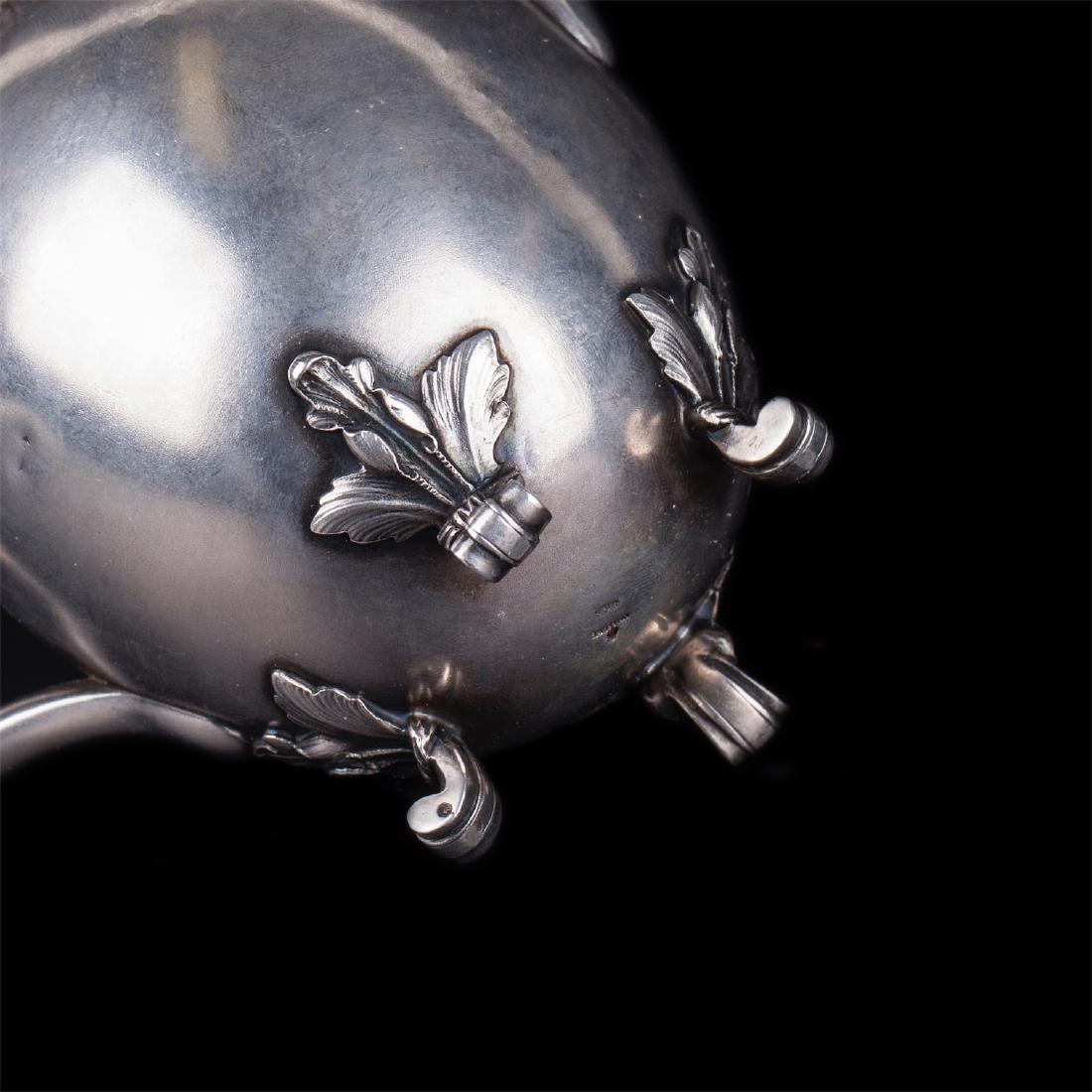 Unusual silver-gilt Faberge creamer — image 3