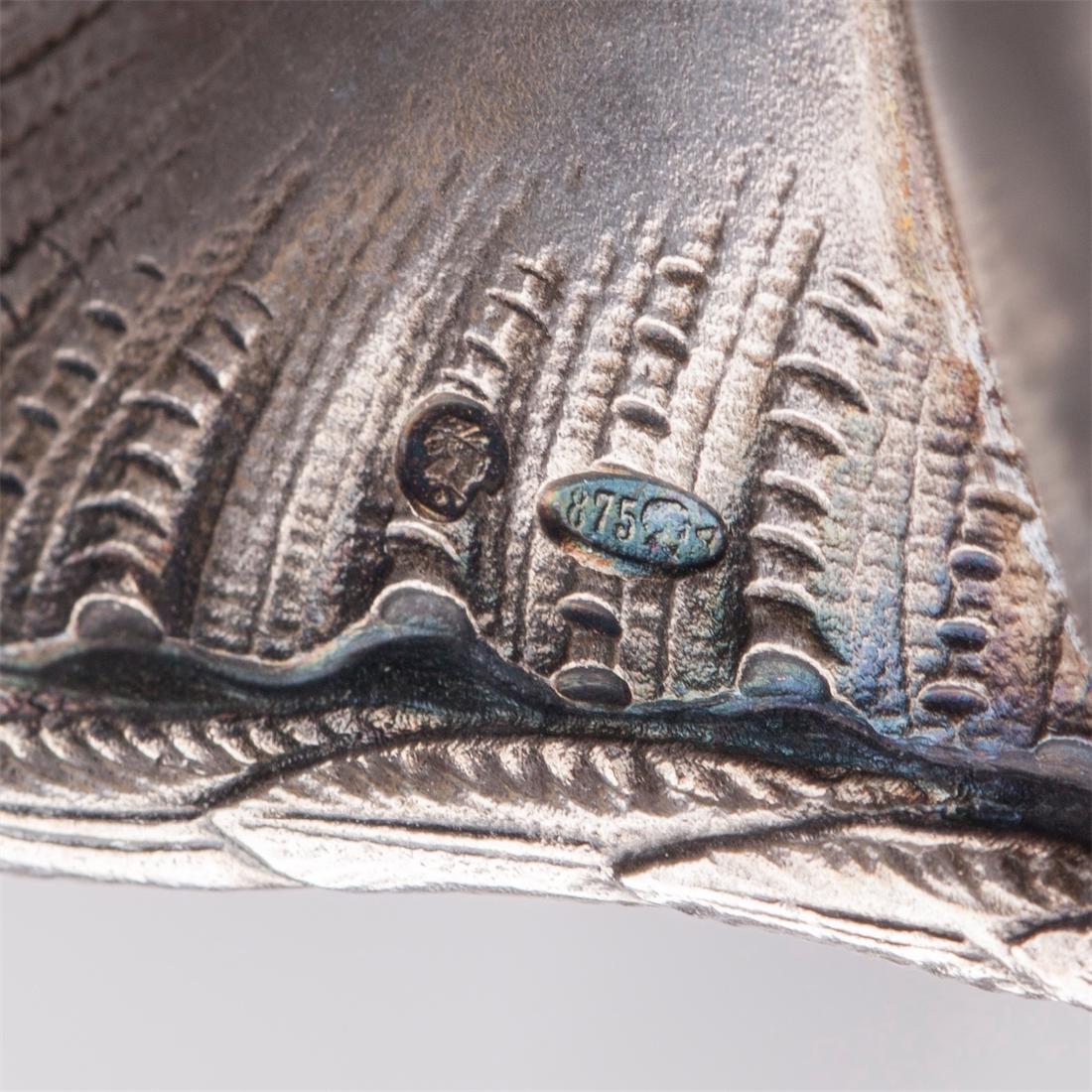 Unusual silver-gilt Faberge creamer — image 6
