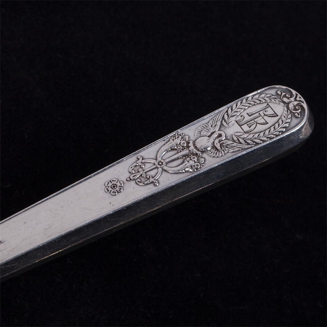 Faberge silver dessert serving set — image 3